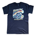 Black Track Day Tshirt Motorbike Design