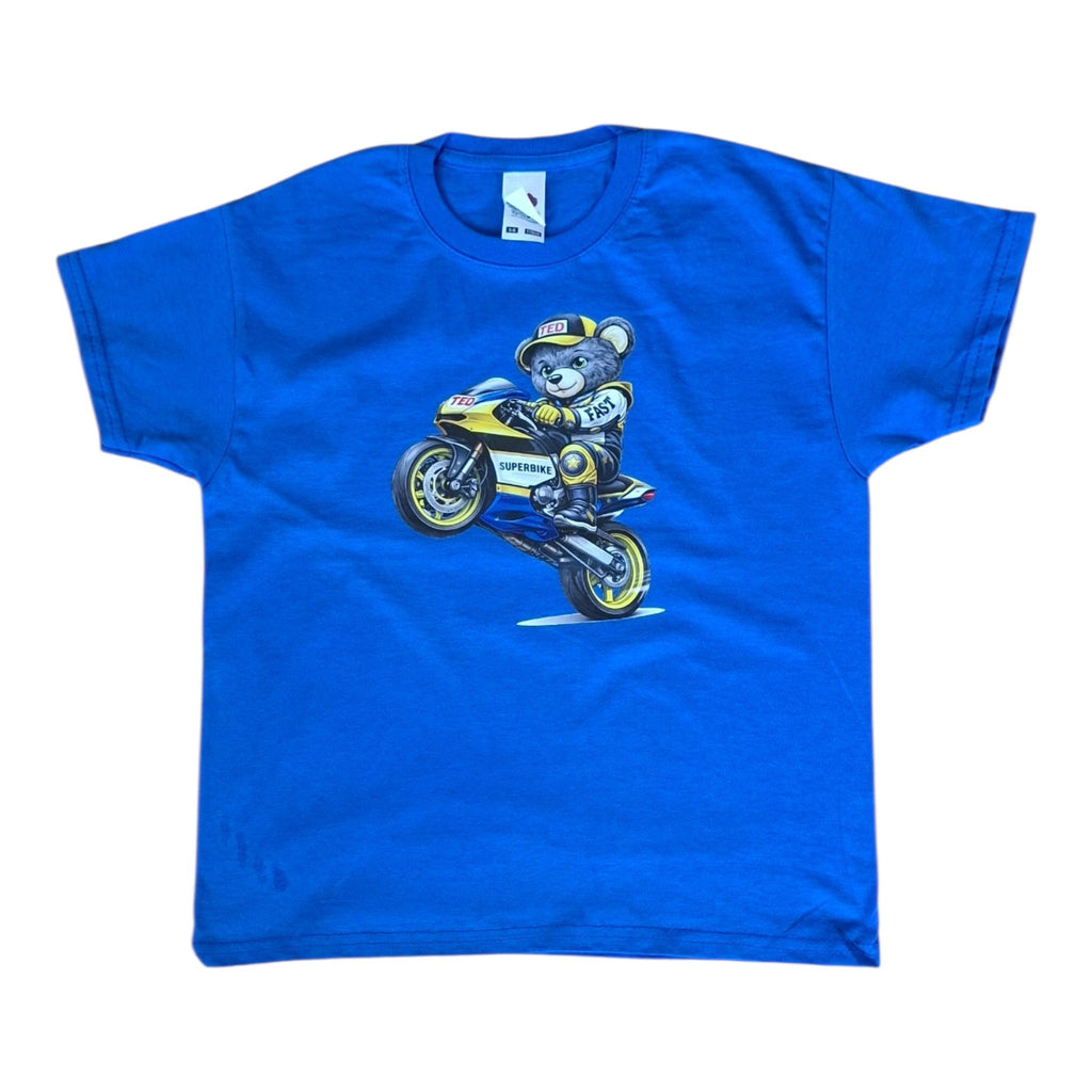 Wheelie Ted Kids Tee