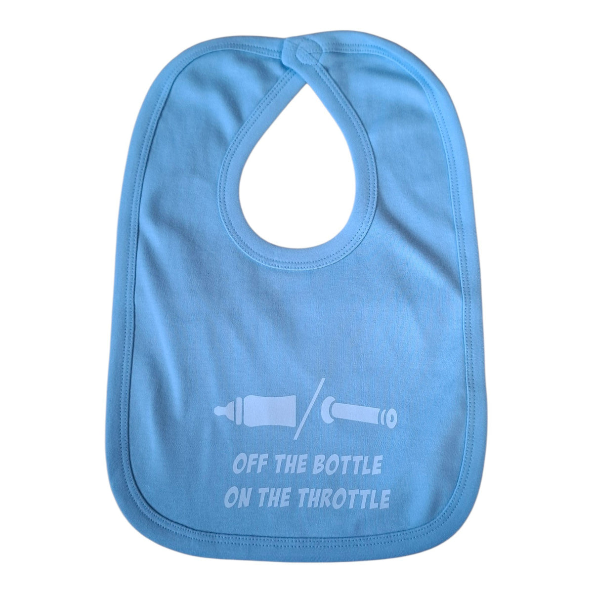 Off the Bottle on The Throttle Baby Bib