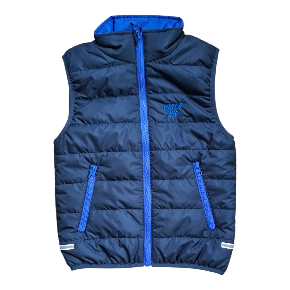 Kids Bodywarmer Embroidered Motorbike Design