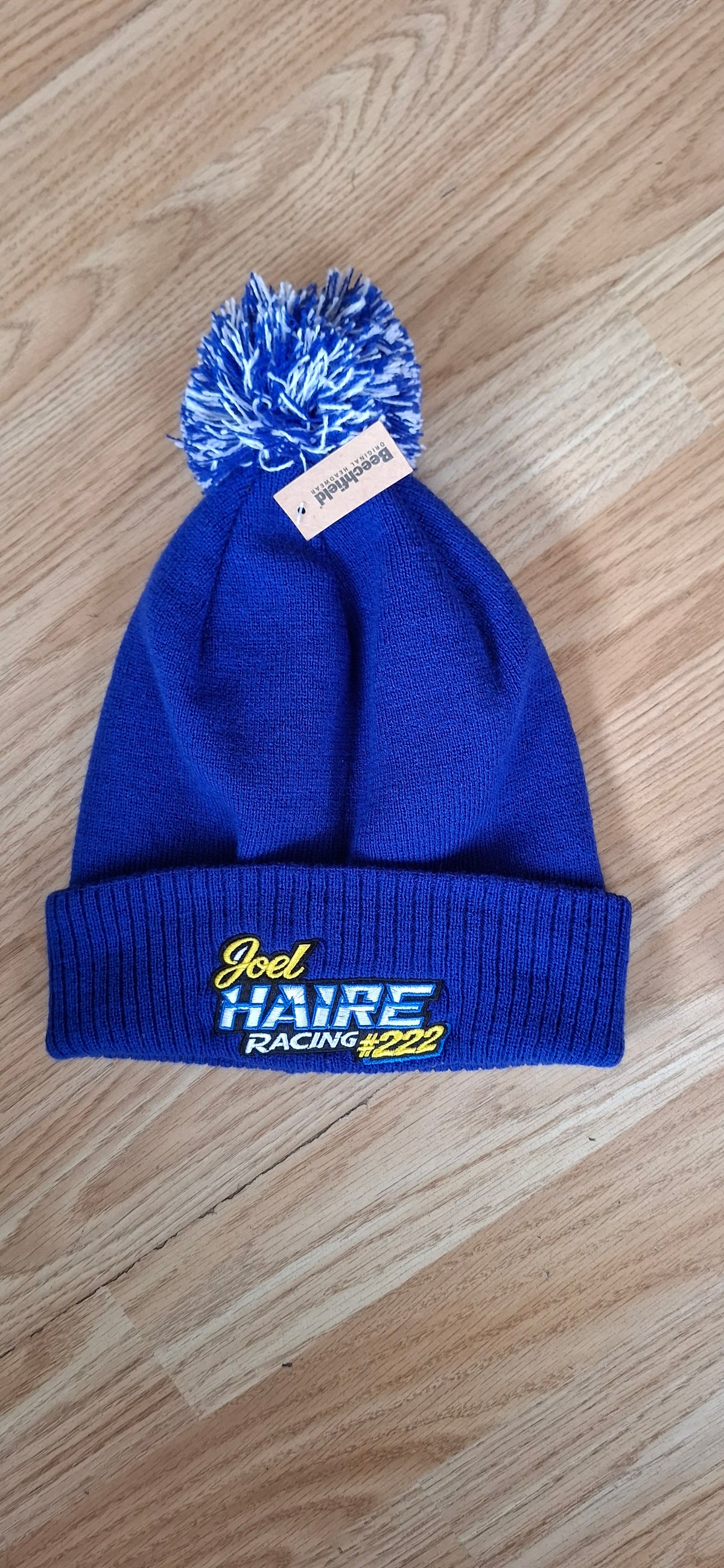 Joel Haire Embroidered Bobble Hat Various Colours